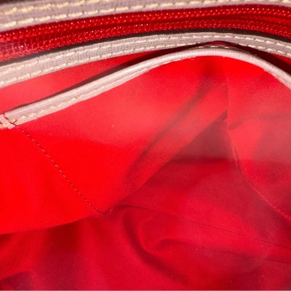 Dooney & Bourke Darcy Satchel Saffiano Leather 14K Gold plated hardware - Picture 16 of 16